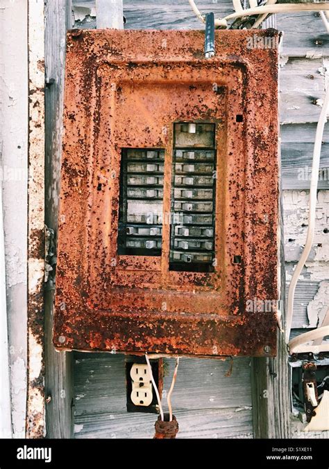 old electrical breaker panels